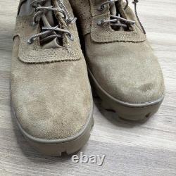Men's Vibram Combat Boots Size 10M Tan Suede Tactical Military Good Cond