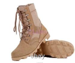 Mens Combat Desert Tactical Boots Hiking Lace Up Camouflage Military Shoes New