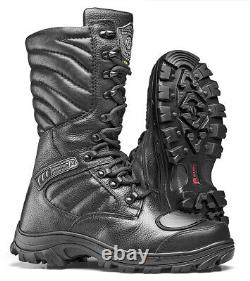 Mens Tactical Army Combat Military Boots Black Leathe Security Work Patrol Cadet