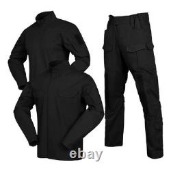 Mens Tactical Combat Suit Jacket Pants Set Army Military Training Outdoor Hiking