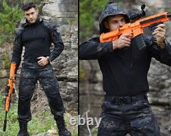 Mens Tactical Suit Shirts And Pants Military Combat Uniform SWAT BDU Sets Camo