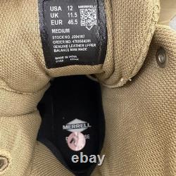Merrell Boots Men's 12 Moab 3 Tactical 8 Zip Waterproof Military J004107 Combat