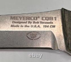 Meyerco CQB1 Combat/ Tactical Fixed Blade Knife with Sheath By Bob Terzuola USA