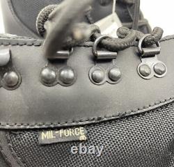 Mil-Force Men's Black Tactical Boot Thinsulate Oil Resistant Steel Toes Size 11