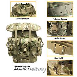 Military ALICE Pack Combat Tactical Army Backpack withFrame Multicam