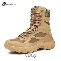 Military Boot Combat Men Ankle Boot Tactical Big Size Army Boot Work SafetyShoes