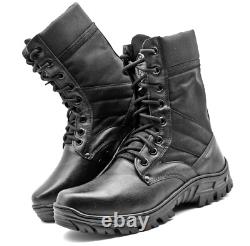 Military Boots Tactical Black Boots Motorcycle Riding Combat Canvas Boots