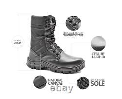 Military Boots Tactical Black Boots Motorcycle Riding Combat Canvas Boots