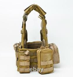 Military Holder Plate Airsoft Combat Tactical Molle Vest Mag Assault Gear Sets