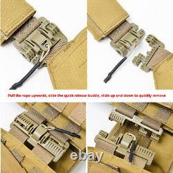 Military Holder Plate Airsoft Combat Tactical Molle Vest Mag Assault Gear Sets