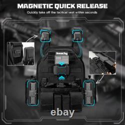 Military Magnetic Tactical Vest Molle Adjustable Army Assault Combat Carrier