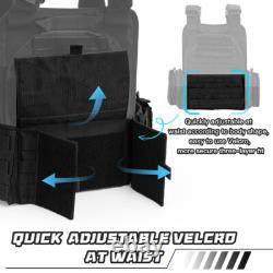 Military Magnetic Tactical Vest Molle Adjustable Army Assault Combat Carrier