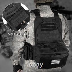 Military Magnetic Tactical Vest Molle Adjustable Army Assault Combat Carrier