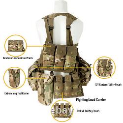 Military Molle II Rifleman Tactical Rucksack Assault Pack, FLC Combat