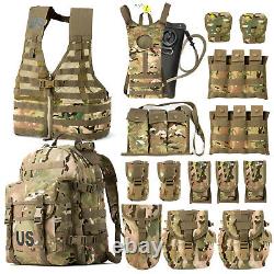 Military Molle II Tactical Rucksack Assault Pack FLC Combat Vest Multicam