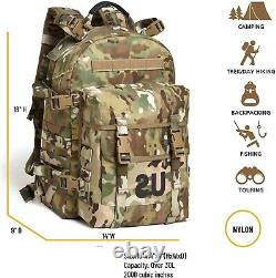 Military Molle II Tactical Rucksack Assault Pack FLC Combat Vest Multicam