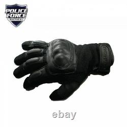 Military Police Swat Tactical Leather Combat Assault Hard Knuckle Shooting Glove