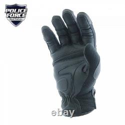 Military Police Swat Tactical Leather Combat Assault Hard Knuckle Shooting Glove