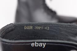 Military Tactical 13 eyelet Combat Black Leather boots Size 43 US 10 (DUTY FREE)