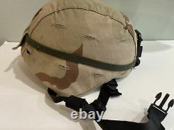 Military Tactical ACH Advanced Combat Helmet w Cover Skydex Pads And Chinstrap