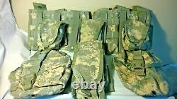 Military Tactical ACU Camo Molle II FIGHTING LOAD CARRIER VEST 9 POUCHES