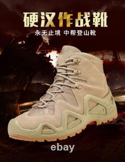 Military Tactical Ankle Boots Work Safety Climbing Cross-Country Combat Shoes
