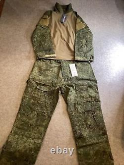 Military Tactical Uniform Combat Suit XL Long Sleeve & 42 Cargo Pants Ru Camo