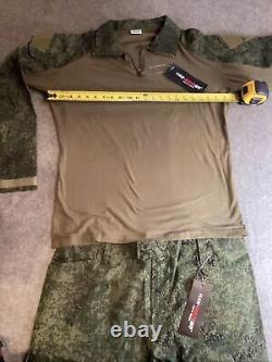 Military Tactical Uniform Combat Suit XL Long Sleeve & 42 Cargo Pants Ru Camo