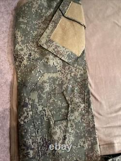 Military Tactical Uniform Combat Suit XL Long Sleeve & 42 Cargo Pants Ru Camo