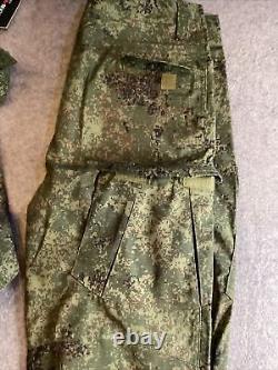 Military Tactical Uniform Combat Suit XL Long Sleeve & 42 Cargo Pants Ru Camo