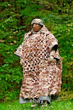 Military Thermal Poncho, Combat tactical camo raincoat, army multicam poncho