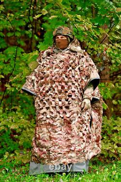 Military Thermal Poncho, Combat tactical camo raincoat, army multicam poncho