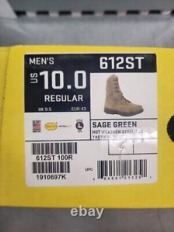 NEW Belleville 612st Steel Toe Combat Boots Size Men's 10 R Hot Weather Tactical