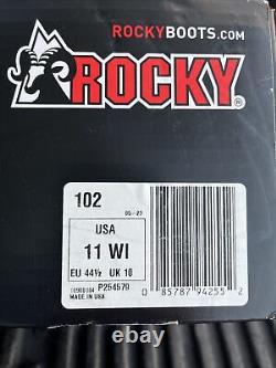 NIB ROCKY MENS S2V TACTICAL MILITARY COMBAT BOOTS 102 BLACK 11 Wide