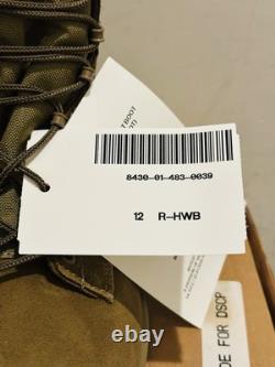 New 12 R Regular Mens Bates E20501 Usmc Hot Weather Combat Boots Coyote
