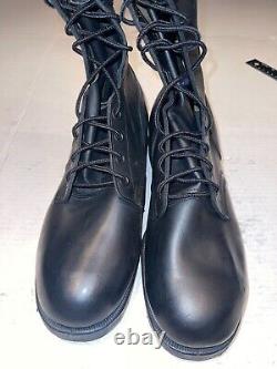 New 1984 Ro-search Black Combat Military Boots Usn Army Usmc Tactical Soles 11.5