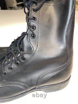 New 1984 Ro-search Black Combat Military Boots Usn Army Usmc Tactical Soles 11.5