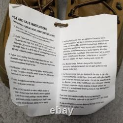 New Bates Mountain Military Combat Boots Men's Size 8.5W Vibram E03412A