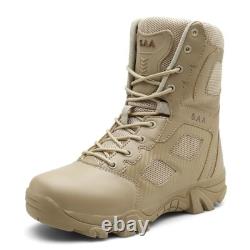 New Mens Hiking Army Boots Military Trail Outdoor Non Slip Combat Tactical Shoes