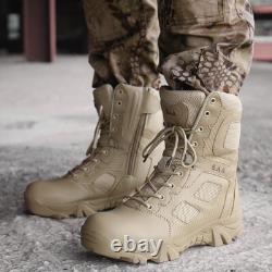 New Mens Hiking Army Boots Military Trail Outdoor Non Slip Combat Tactical Shoes