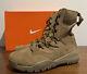 Nike Sfb Field 2 8 Tactical Combat Boot Brown Leather Aq1202-900 Mens Size 8.5