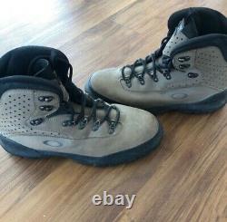 OAKLEY Brown Black Leather Tactical Military Hiking Boots Mens 12
