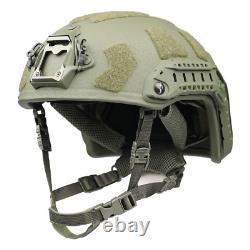 OD UHMWPE NIJ IIIA FAST SF Tactical Military Combat Ballistic Helmet Size L/XL