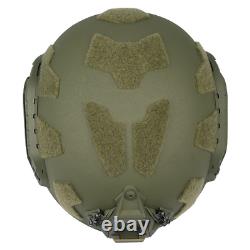 OD UHMWPE NIJ IIIA FAST SF Tactical Military Combat Ballistic Helmet Size L/XL