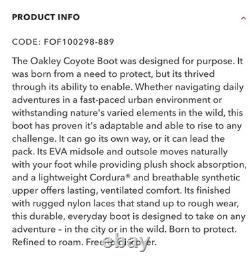 Oakley Coyote Boot Mens 11 Desert Tan Combat Military Tactical FOF100298-889 EVA