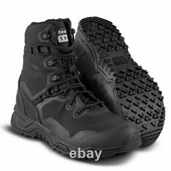 Original SWAT Men's Alpha Fury 8 Black Leather Tactical Boots Police Law 177001
