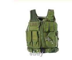 Police Swat Special Forces Tactical Army Military Molle Assault Vest Combat Camo