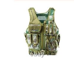 Police Swat Special Forces Tactical Army Military Molle Assault Vest Combat Camo