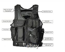 Police Swat Special Forces Tactical Army Military Molle Assault Vest Combat Camo