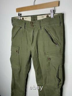 Polo Ralph Lauren 33x30 Military Green Cargo Tactical Pants RRL Slim Combat VTG